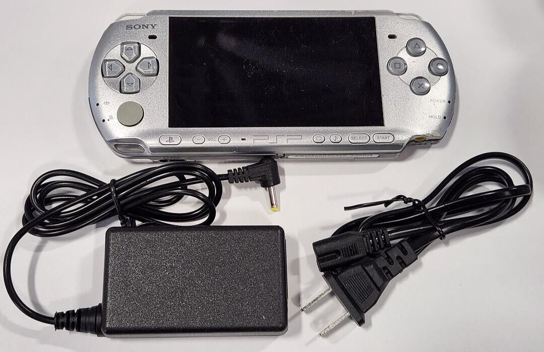 Sony PSP-3000 シルバー 本体 Sony PSP MYSTIC SILVER Portable Handheld Video Game Console System