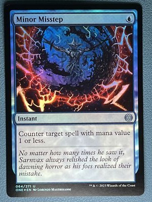 MTG Minor Misstep Foil ONE NM | eBay