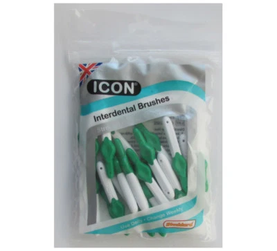 Tooth Picks Made In The UK Icon Interdentals Green Size 5 - 0.8mm