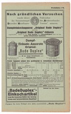 Preisliste 5 M Hermann Bade Duplex Hildesheim Reichsmark RDH Hausfrauenverein