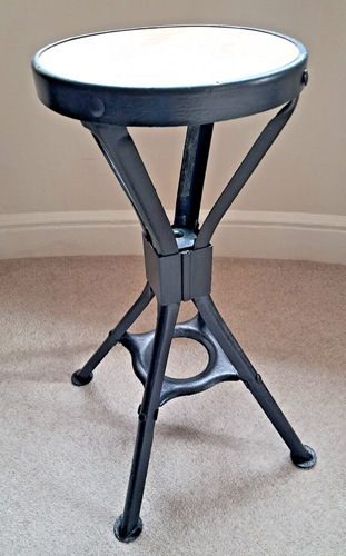 Vintage Industrial Evertaut Engineers / Machinist Metal Painted Stool - Picture 4 of 11