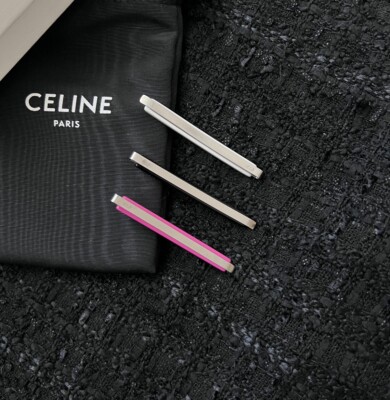 Auth Celine Logo Hair Pins Set - Great Condition | eBay