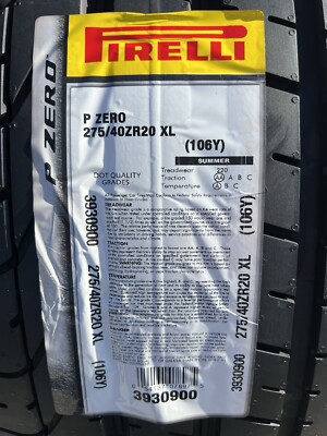 275/40ZR20 Pirelli P Zero Tires 106Y | Set of 2 | All Season | XL