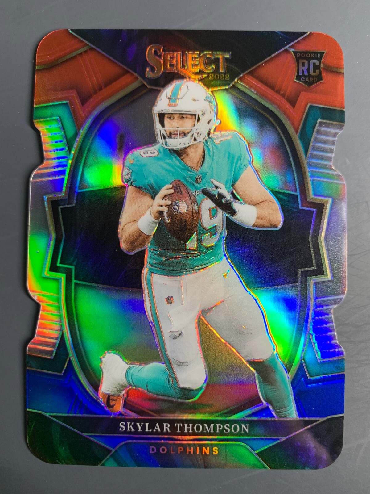 Skylar Thompson - 2022 Select RC Red Blue Concourse Die-Cut Rookie Prizm #96