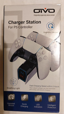 OIVO PS5 Controller Ladestation PS5 Ladestation Controller mit 2-Stunden-Lade...
