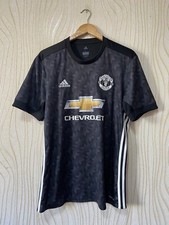 MANCHESTER UNITED 2017 2018 AWAY FOOTBALL SHIRT SOCCER JERSEY ADIDAS BS1217 sz L