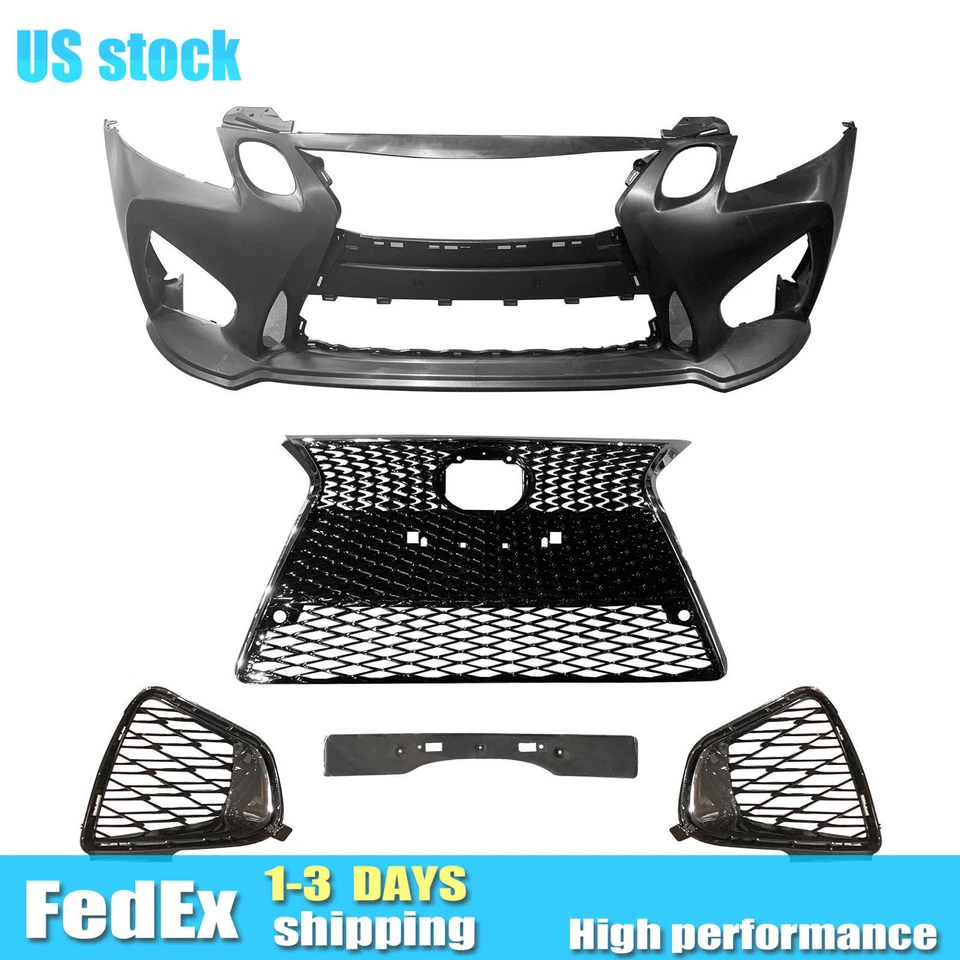 Complete front bumper kit For 2006-2011 Lexus GS Sedan Conversion To GSF Style Foto 2 de 4