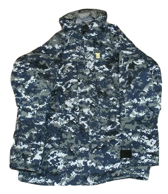 navy blue camouflage jacket
