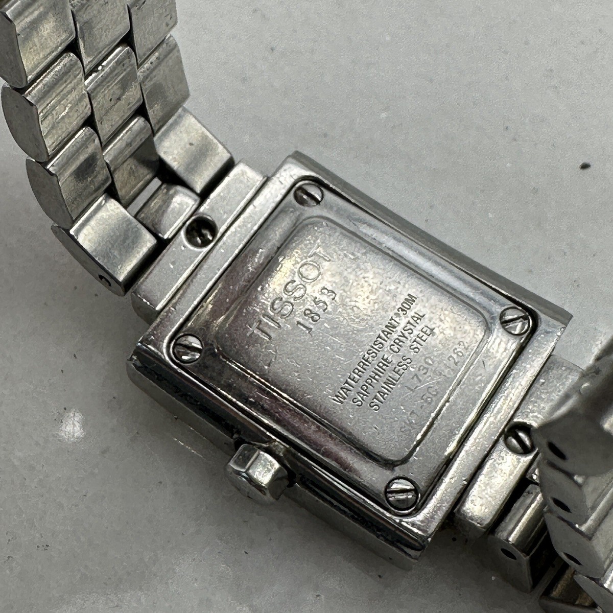 【電池交換済】ティソ L730Kスクエア シルバー 風防傷なし s-l400.jpg