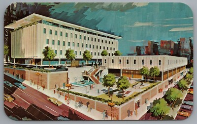 Allentown PA City Hall Artist Rendering Edward Lehman c1964 Postcard