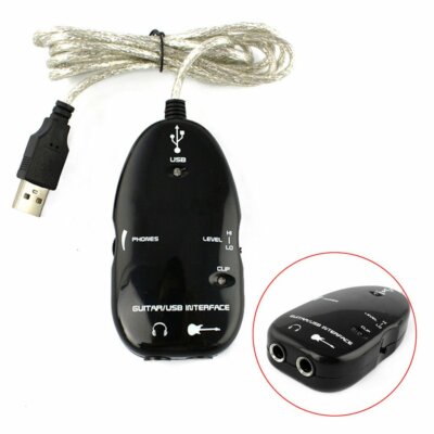 USA Guitar to USB Interface Link Cable PC / MAC Recording Practical
