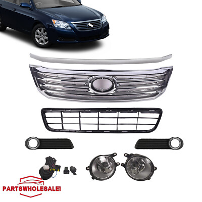  Front Grille Hood Trim Fog Light & Bezel For 2008-2010 Toyota Avalon USA