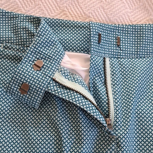 NWT PUMA Womens Teal Diamond Tech Golf Skort White Undershorts UPF50+ S-4 - Picture 4 of 9