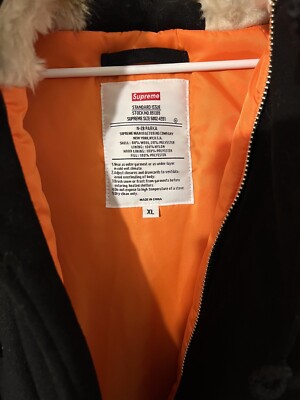 Supreme N-2B Wool Jacket Black Men's XL | eBay