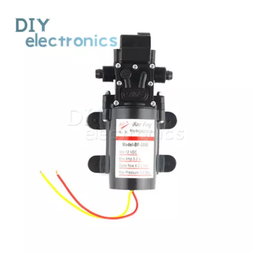 DC 12V Mini Diaphragm High Pressure Water Pump Automatic Switch 4L/min US