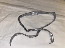 Build a Bear Sliver Gray Sequins Belt