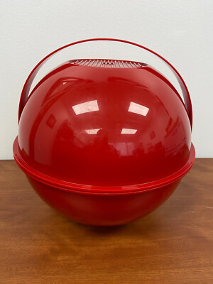 Guzzini PIC BOLL Red Vintage Picnic Ball Made in Italy 1968 1970 MCM