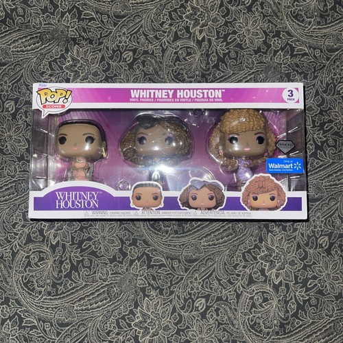 FUNKO POP! IKONEN 3ER PACK: WHITNEY - WHITNEY HOUSTON DIAMOND GLITTER VINYL FIGUREN