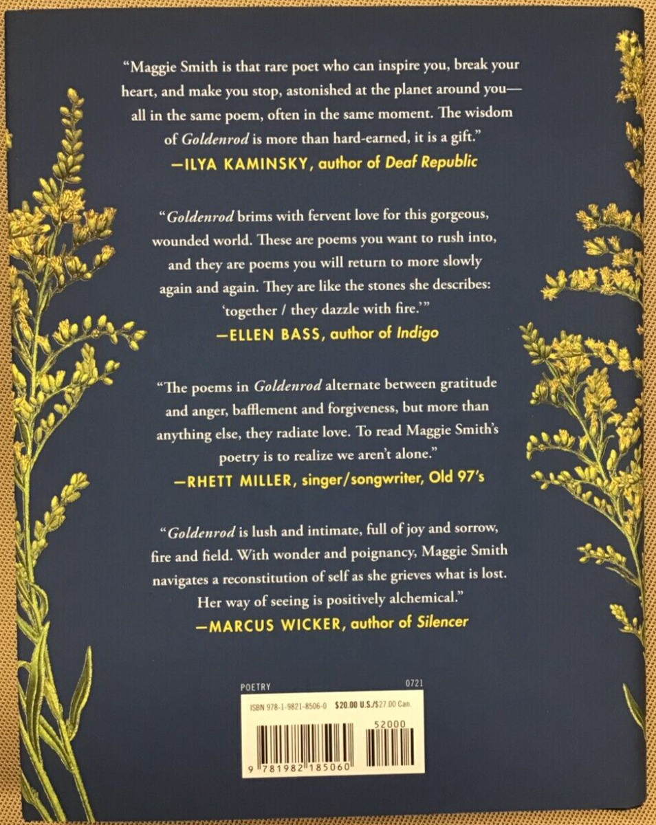 Goldenrod by Maggie Smith (Hardcover) NEW 9781982185060|