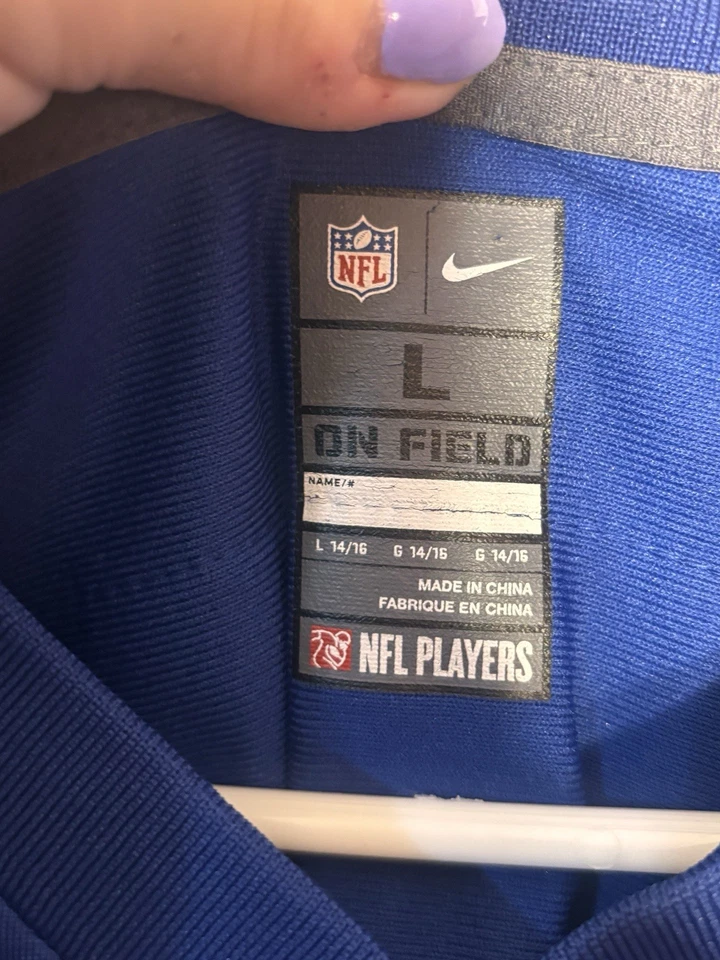 Camiseta Nike Barkley NFL para niños Lg 14/16 New York Giants Foto 3 de 4