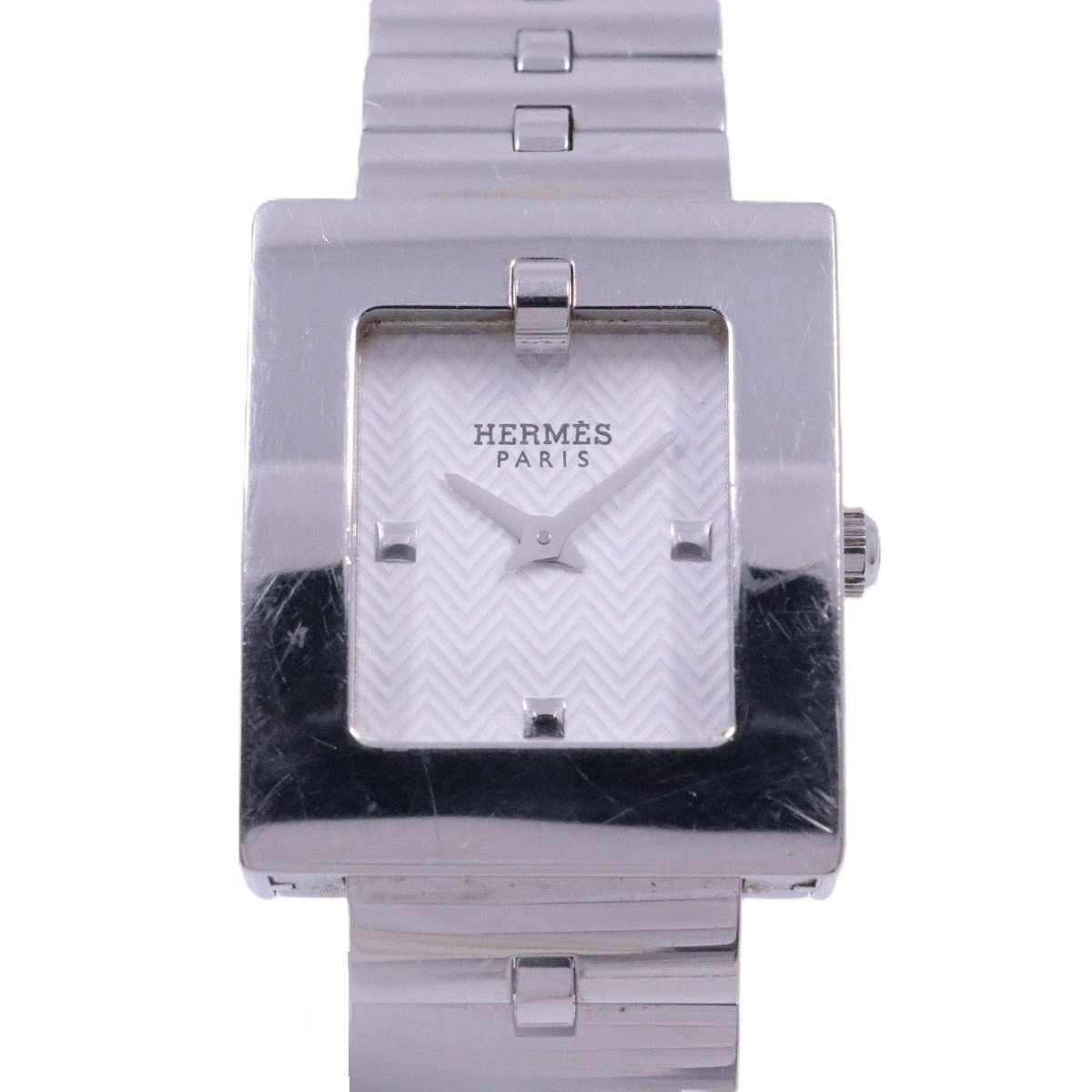 HERMÈS orologio hermes quadrante bianco BE1.110 TO205705