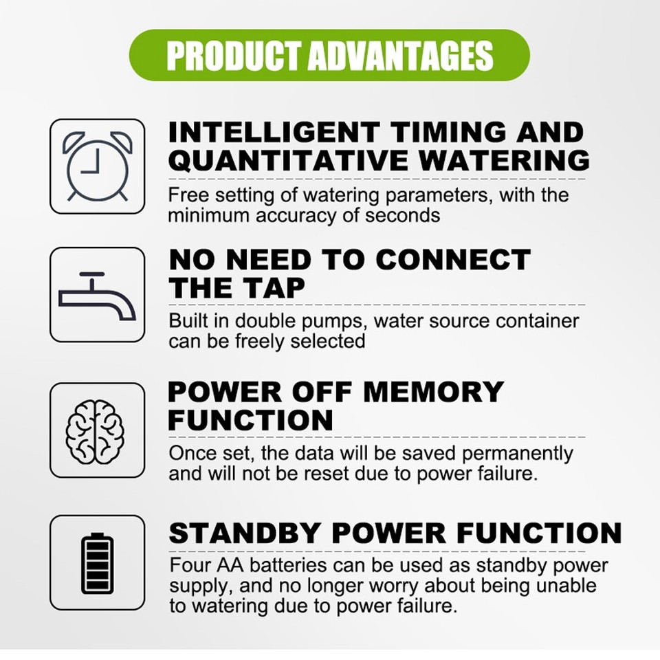 WIFI Intelligent Watering Device Double Pump Timed Automatic Drip ...