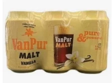 Van Pur Malt Vanilla Flavored Non-Alcoholic Beverage – 6 Pack (330ml Each)