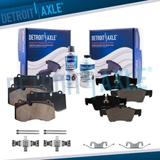 Front and Rear Ceramic Brake Pads for CL550 CL600 S350 S400 S450 S550 S600 SL550