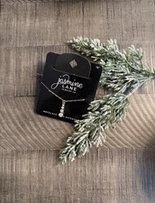 Jasmine Lane Gold Tone CZ Rhinestone Drop Necklace with Extender