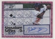 2019 Panini Donruss Signature Series Pink Firework Christin Stewart Auto 5p5