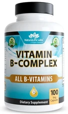 Vitamin B-Complex with Vitamin C & Folic Acid – Includes B1, B2, B3, B5, B6, ...