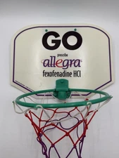 Allegra 2000 Promotional Basketball Hoop Over Door White Purple Red