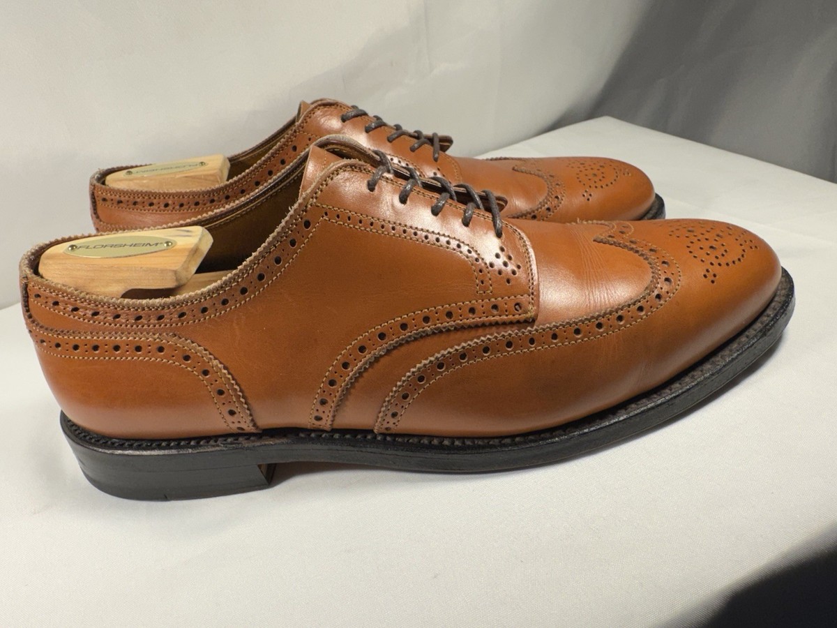 ALDEN 966 Short Wing Blucher Burnished Tan Calf Men's 9.5 D $724 ALDEN 966 Short Wing Blucher Burnished Tan Calf Men's 9.5 D $724