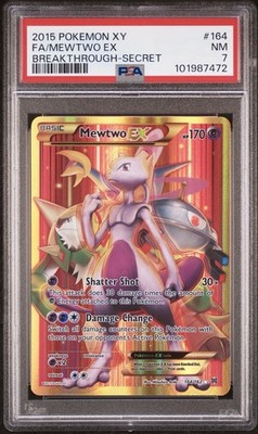みっきー Pokemon TCG Mewtwo EX XY Breakthrough 62/162 Ultra Rare Holo Card