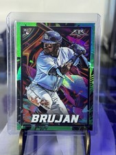 Topps Fire 2022 Green Parallel Rookie Vidal Brujan Tampa Bay Rays #161/199