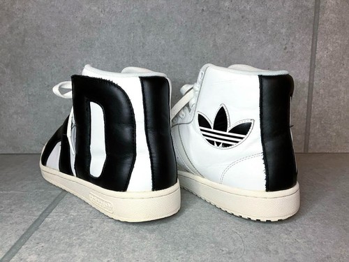 adidas x Jeremy Scott Collaboration High Top Sneakers Shoes Letters US size 9 - Picture 2 of 9