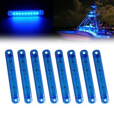 8Pcs Blue Marine Boat Lights, 12V Waterproof Utility Led Interior Lights For ...