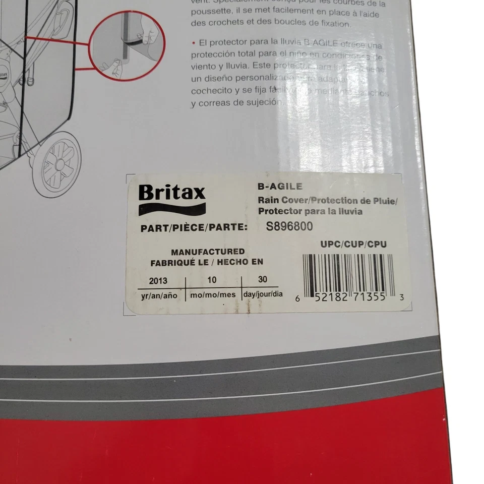 Cubierta de lluvia Britax B-Agile para cochecito Foto 4 de 4