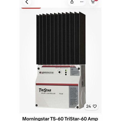 Morningstar TriStar TS-60 60A 12/24/48V PWM Solar Charge Controller Daylight