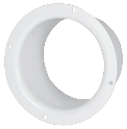100/125/150mm Diameter White Plastic Ventilation Ducting Pipe Wall Plate Spigot