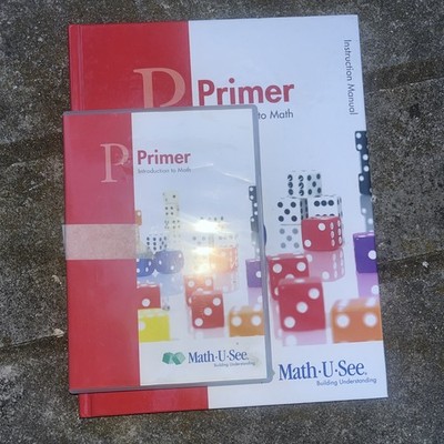 Math-U-See Primer Introduction to Math Instruction Manual Book + DVD Homeschool