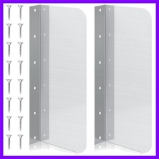 2 Pcs Stainless Steel Side Splash Guard for Sink 5 x 6 Inch Wall Mount Guard ...