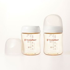 Double Heart Breastfeeding PPSU Genuine White 160ml Twin Set 2 Bottles 2 Nipples