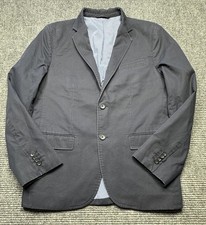 Banana Republic Blazer Mens 40 Blue Non-Iron Tailored Slim Fit Cotton Jacket
