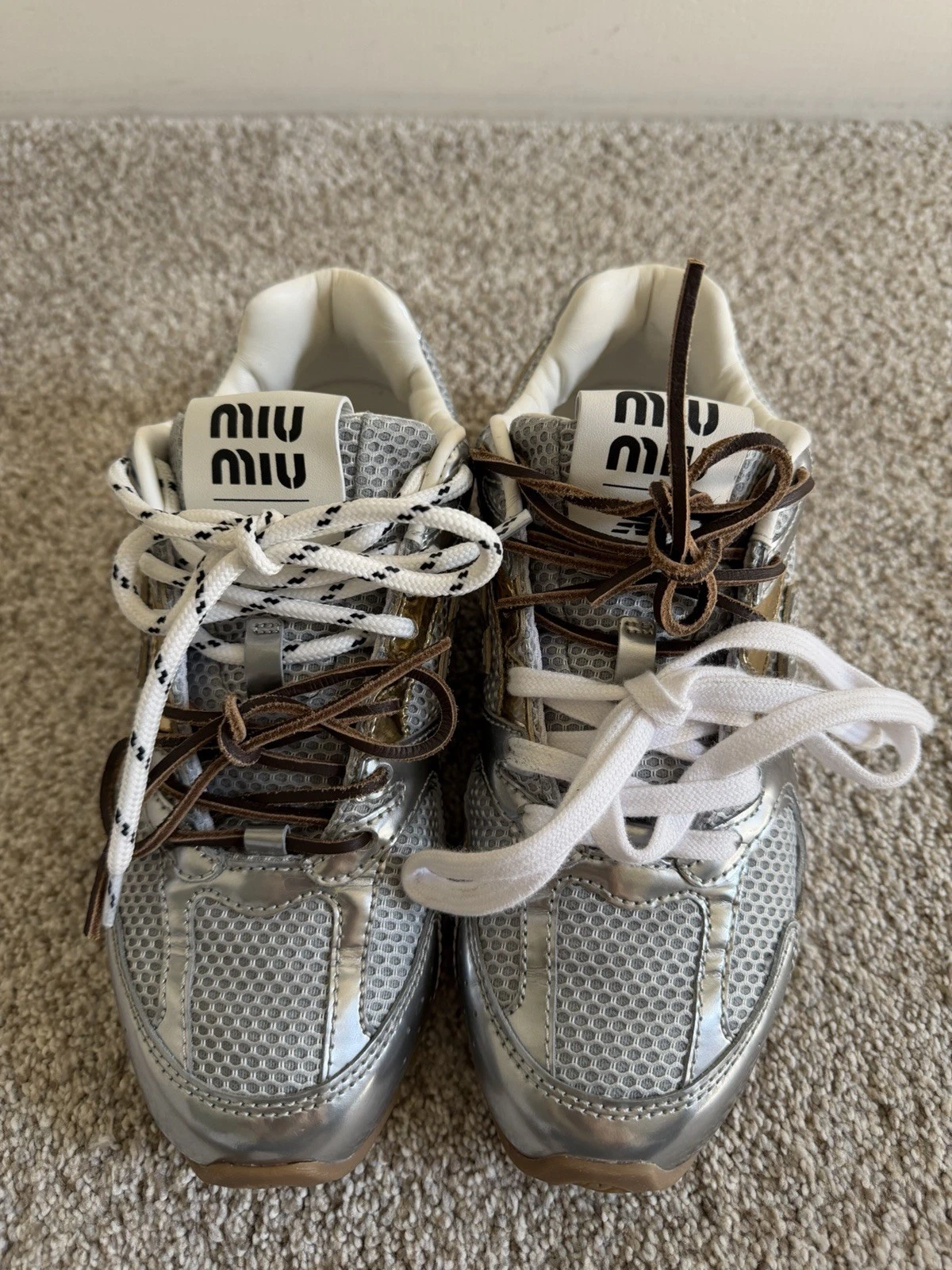 Miu Miu — Authentic Miu Miu New Balance Sneakers x Coco Gauff 530SL, 2025  - W 37