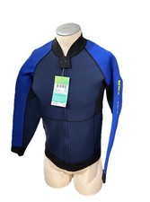 Sea-doo Montego Jacket Mens Medium Blue Wetsuit 3mm Neoprene Snorkeling