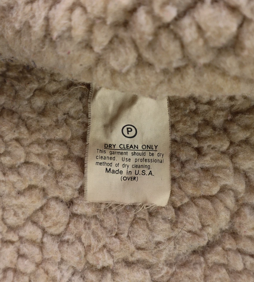 De Colección Cal Craft EE. UU. Para hombres 44 M Rojo Lana a Cuadros Crucero Sherpa Forrado Chaqueta Camisa Foto 4 de 4