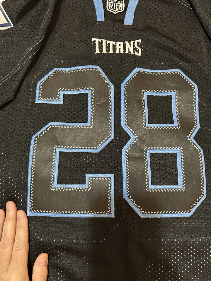 Мужская футболка Nike On Field NFL NO28 Chris Johnson Tennessee Titans размер XL - Изображение 3 из 4