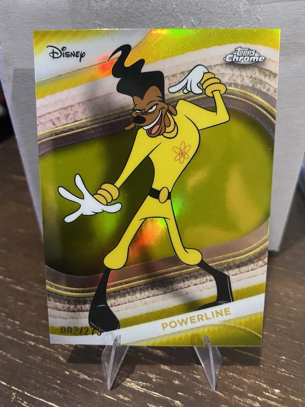2025 Topps Chrome Disney Powerline /275 Yellow Refractor COLOR MATCH