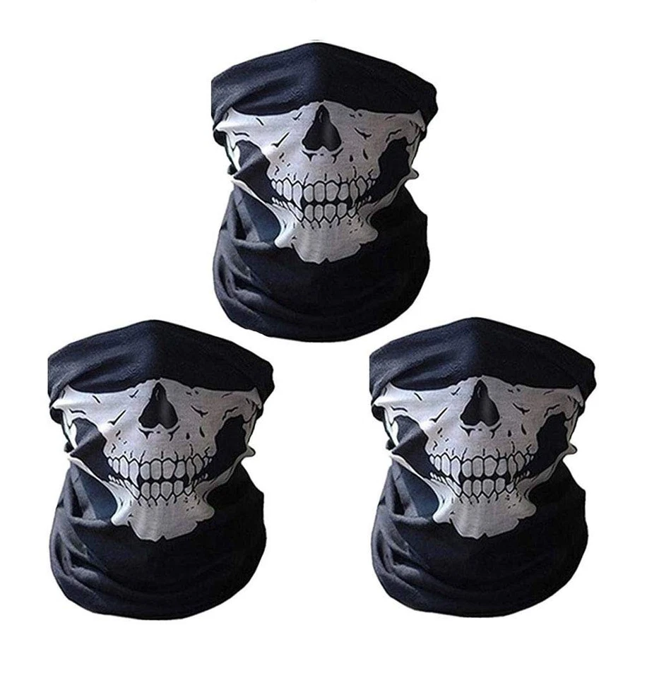 3pcs Multifonction Tour de Cou Cagoule Microfibre Chapeaux Tube Masque Visage - Photo 1/4